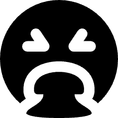 Smiley Throw Up Icon from Core Solid Set