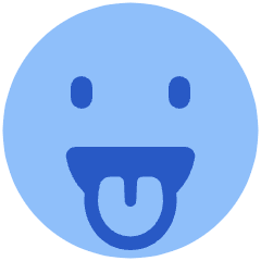 Smiley Tongue Out Icon from Plump Flat Set