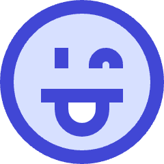 Smiley Tongue Out And Wink Icon from Sharp Duo Set