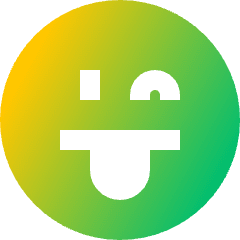 Smiley Tongue Out And Wink Icon from Sharp Gradient Set