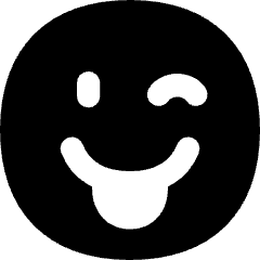 Smiley Tongue Out And Wink Icon from Flex Solid Set