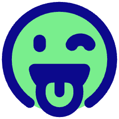 Smiley Tongue Out And Wink Icon from Plump Pop Set