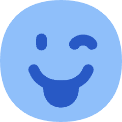 Smiley Tongue Out And Wink Icon from Flex Flat Set