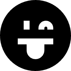 Smiley Tongue Out And Wink Icon from Sharp Solid Set