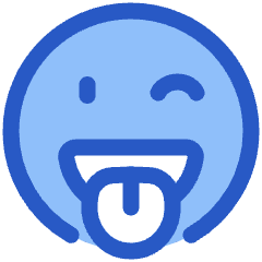 Smiley Tongue Out And Wink Icon from Plump Duo Set