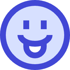 Smiley Tongue Out Icon from Sharp Duo Set