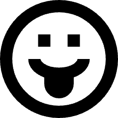 Smiley Tongue Out Icon from Sharp Remix Set