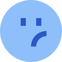 Smiley Unhappy Icon from Sharp Flat Set