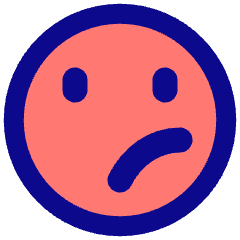 Smiley Unhappy Icon from Plump Pop Set