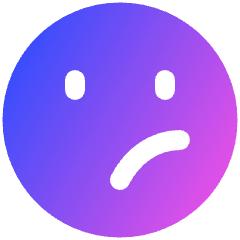 Smiley Unhappy Icon from Plump Gradient Set