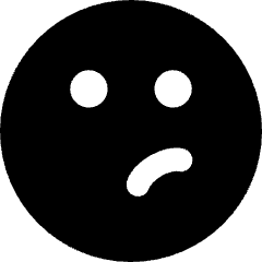 Smiley Unhappy Icon from Core Solid Set
