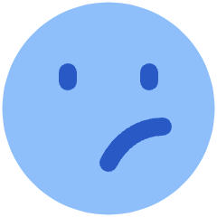 Smiley Unhappy Icon from Plump Flat Set
