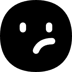 Smiley Unhappy Icon from Flex Solid Set