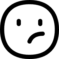 Smiley Unhappy Icon from Flex Line Set