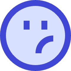 Smiley Unhappy Icon from Sharp Duo Set