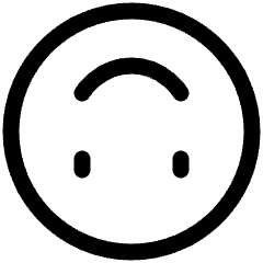 Smiley Upside Down Icon from Plump Line Set