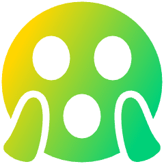 Smiley Very Shocked Icon from Plump Gradient Set