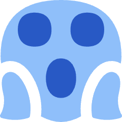 Smiley Very Shocked Icon from Flex Flat Set