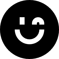 Smiley Wink Icon from Sharp Solid Set