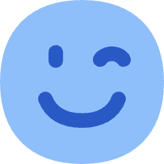 Smiley Wink Icon from Flex Flat Set