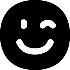Smiley Wink Icon from Flex Solid Set