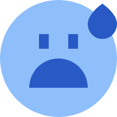 Smiley Worried Icon from Sharp Flat Set