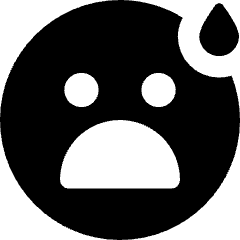 Smiley Worried Icon from Core Solid Set