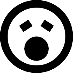 Smiley Yawn Icon from Sharp Remix Set
