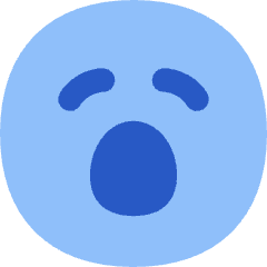 Smiley Yawn Icon from Flex Flat Set