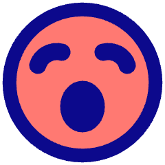 Smiley Yawn Icon from Plump Pop Set