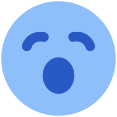 Smiley Yawn Icon from Plump Flat Set