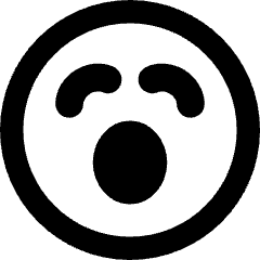 Smiley Yawn Icon from Core Remix Set