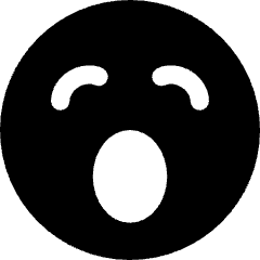 Smiley Yawn Icon from Core Solid Set