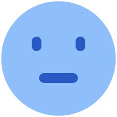 Straight Face Icon from Plump Flat Set