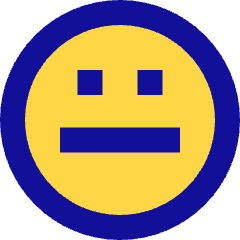 Straight Face Icon from Sharp Pop Set