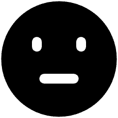 Straight Face Icon from Plump Solid Set