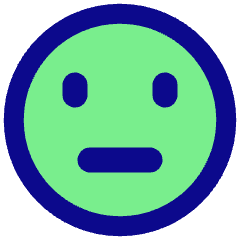 Straight Face Icon from Plump Pop Set