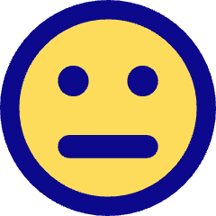 Straight Face Icon from Core Pop Set