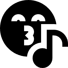 Whistling Icon from Sharp Solid Set