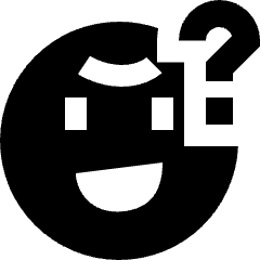 Wtf Smiley Icon from Sharp Solid Set