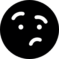 Emoji Confuse 1 Icon from Ultimate Bold Set