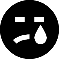 Emoji Cry Icon from Nova Solid Set