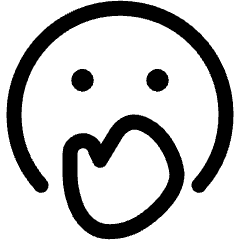 Emoji Face Hand Over Mouth Icon from Ultimate Regular Set