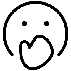 Emoji Face Hand Over Mouth Icon from Ultimate Light Set