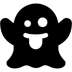 Emoji Ghost Scare Icon from Ultimate Bold Set