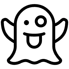 Emoji Ghost Scare Icon from Ultimate Light Set