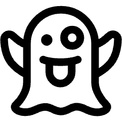 Emoji Ghost Scare Icon from Ultimate Regular Set