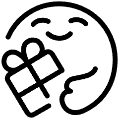 Emoji Gift Lover Hug 1 Icon from Ultimate Light Set