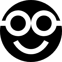 Emoji Nerd Glasses Icon from Nova Solid Set