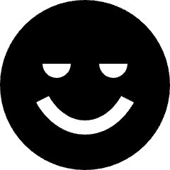 Emoji Smirk Icon from Nova Solid Set